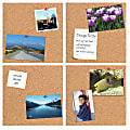 FORAY™ Cork Wall Tiles, 6" x 6", Tan Cork, Pack Of 4 1 thumbnail image