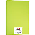 JAM Paper® Card Stock, Lime Green, Ledger (11" x 17"), 65 Lb, 30% Recycled, Pack Of 50 1 thumbnail image