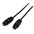 StarTech.com 15 ft Thin Toslink Digital Optical SPDIF Audio Cable - Deliver high quality optical digital sound, even at extreme volumes - 15 ft optical audio cable - thin toslink cable - optical digital audio cable -optical spdif cable