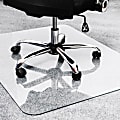 Floortex Glaciermat® Heavy Duty Glass Chair Mat for Hard Floors & Carpets - 48"x60" - Crystal Clear Rectangular Glass Chair Mat  - 124860EG 1 thumbnail image