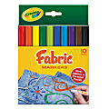 Crayola® Fabric Markers, Pack Of 10