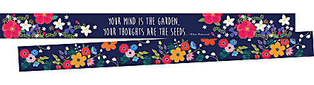 Barker Creek Double-Sided Borders, 3" x 35", Petals, 12 Strips Per Pack, Set Of 2 Packs 1 thumbnail image