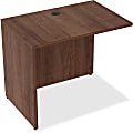 Lorell® Essentials 36"W Reverse Desk Return Shell, Walnut 1 thumbnail image