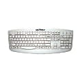 Seal Shield Silver Storm STWK503P Keyboard - Cable Connectivity - PS/2 Interface - Membrane Keyswitch - White
