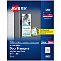 Avery® Door Hangers With Tear-Away Cards, 2 Cards Per Sheet, Pack Of 40 Hangers