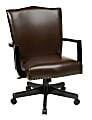 Inspired by Bassett® Morgan Bonded Leather High-Back Manager Chair, Dark Espresso