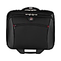 Wenger® Potomac Double Gusset Wheeled Case For 17" Laptop, Black
