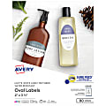 Avery® Textured Printable Blank Labels, 22829, Oval, 2" x 3-1/3", White, Pack Of 80 Customizable Labels 1 thumbnail image