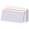 Office Depot® Brand Index Cards, 3" x 5", Ruled, White, 100