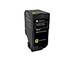 Lexmark™ 74C1HY0 Yellow High Yield Return Program Toner Cartridge 1 thumbnail image