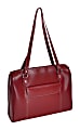 McKleinUSA Glenview Leather Ladies' Briefcase With 15.4" Laptop Pocket, Red