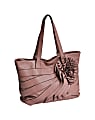 Parinda January 11019 Faux Leather Tote, 17 1/2" x 5 1/2" x 12", Pink