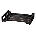 Office Depot® Brand 30% Recycled Ribbed Bottom Stackable Letter Tray, Black 1 thumbnail image