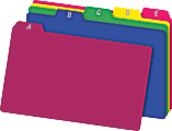 Office Depot® Brand A-Z Index Card Guides, 4" x 6", Assorted Colors, Pack Of 25