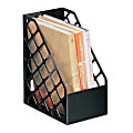 Office Depot® Brand 30% Recycled Mesh Plastic Magazine File, Large, Black