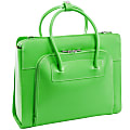 McKleinUSA 15.4" Leather Ladies' Laptop Briefcase w/ Removable Sleeve - 12.5" x 16.5" x 5" - Leather - Green