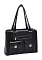 McKleinUSA 15.4" Leather Fly-Through?¢ Checkpoint-Friendly Ladies' Laptop Briefcase - Briefcase - Shoulder Strap - 15.4" Screen Support - Leather - Black