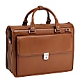 McKleinUSA 15.6" Leather Litigator Laptop Briefcase - Briefcase - Shoulder Strap , Hand Strap - 15.4" Screen Support - Leather - Brown