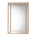 Baxton Studio Iara Modern Glam And Luxe Wood Accent Wall Mirror, 42”H x 28”W x 1-3/16”D, Antique Goldleaf 1 thumbnail image