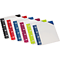 Oxford University Press Nonstick Poly Binder Pockets - 11.5" Height x 9.1" Width x 0.2" Depth - Assorted - Poly - 6 / Pack