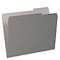 Pendaflex® 1/3-Cut Color Interior Folders, Letter Size, Gray, Box Of 100