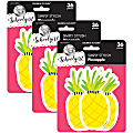 Carson Dellosa Education Cut-Outs, Schoolgirl Style Simply Stylish Tropical Pineapple, 36 Cut-Outs Per Pack, Set Of 3 Packs