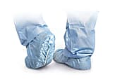 Medline Polypropylene Non-Skid Shoe Covers, XL, Blue, Case Of 100