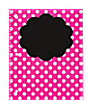 Divoga® Chalk Notebook, 8 1/2" x 10 1/2", College Ruled, Pink Polka Dot Design, 80 Sheets 1 thumbnail image