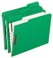 Oxford® Interior Grid Folders With Fasteners, Letter Size, Green, Box Of 50 1 thumbnail image