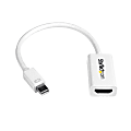 StarTech.com Mini DisplayPort To HDMI 4K Audio/Video Converter, White