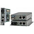 Omnitron iConverter GX/TM2 - Fiber media converter - GigE - 10Base-T, 100Base-TX, 1000Base-T, 1000Base-X - RJ-45 / SC single-mode - up to 12.4 miles - 1310 (TX) / 1550 (RX) nm