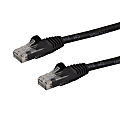 StarTech.com 10ft CAT6 Ethernet Cable - Black Snagless Gigabit CAT 6 Wire