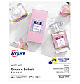 Avery® Printable Blank Labels, 22805, Square, 1.5" x 1.5", White, Pack Of 600 1 thumbnail image