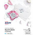 Avery® Printable Embossed Foil Round Labels, 22824, Round, 2" Diameter, Silver, Pack Of 96 Customizable Labels 1 thumbnail image