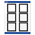 Avery® Print-To-The-Edge Labels & Sure Feed®, S00-DKR-PRWGP10, 3" x 3", Glossy White, Preprinted Black & White Polka Dots Design, Pack Of 60 1 thumbnail image