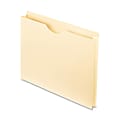 Oxford® Reinforced-Top File Jackets, Letter Size, 1 1/2" Expansion, Manila, Box Of 50