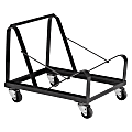 National Public Seating Stack Chair Dolly, For 8600 Series Chairs, 26”H x 21”W x 21”D, Black 1 thumbnail image