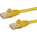 StarTech.com 5ft Yellow Cat6 Patch Cable with Snagless RJ45 Connectors - Cat6 Ethernet Cable - 5 ft Cat6 UTP Cable - 5 ft Category 6 Network Cable for Network Device, Workstation, Hub - First End: 1 x RJ-45 Male Network - Second End: 1 x RJ-45