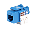 StarTech.com Cat 6 RJ45 Keystone Jack Blue - 110 Type - RJ-45 1 thumbnail image