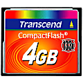 Transcend 4GB CompactFlash Card (133x) - 4 GB 1 thumbnail image