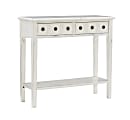 Powell Southam Small Console Table, 34-3/4"H x 38"W x 13"D, Cream