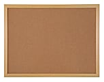 Office Depot® Brand Cork Bulletin Board, 18" x 24", Wood Frame With Light Oak Finish 1 thumbnail image