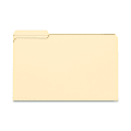 Smead® File Folders, Reinforced Tab, 1/3 Cut, Left Position, Legal Size, Manila, Box Of 100
