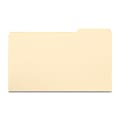 Smead® File Folders, 1/3 Cut, Legal Size, Right Tab Cut, Manila, Box Of 100