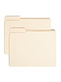 Smead® File Folders, Reinforced Tab, 1/3 Cut, Left Position, Letter Size, Manila, Box Of 100