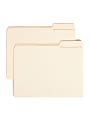 Smead® File Folders, Reinforced Tab, 1/3 Cut, Right Position, Letter Size, Manila, Box Of 100