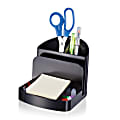 Office Depot® Brand 3-Compartment Deluxe Desk Organizer, 30% Recycled, Black 1 thumbnail image