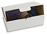 Duck® Self-Locking Mailing Boxes, 13" x 9" x 4", White, Pack Of 25