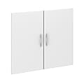 Bush Business Furniture Studio C Bookcase Door Kit, White, Standard Delivery