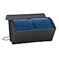 Smead Handy File, Alphabetic (A-Z) and Monthly (Jan.-Dec.) 21 Pockets, Flap and Cord Closure, Blue/Black (70506) 1 thumbnail image